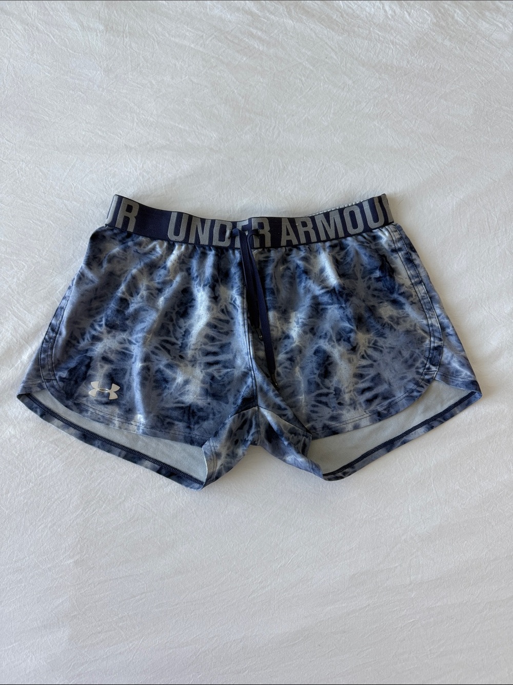 Under Armour Navy Tie-Dye Women's Athletic Shorts